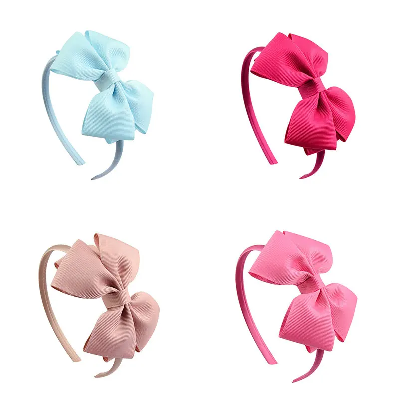 Лента лента для волос бабочка девочек Обруч Hairbow новый двойной хау Aliceband с |