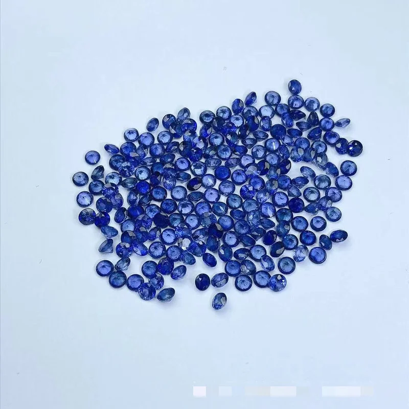 Natural Dark Blue Sapphire Loose Stone VS Grade Chinese Sapphire Gemstone for DIY Jewelry 3MM*3MM