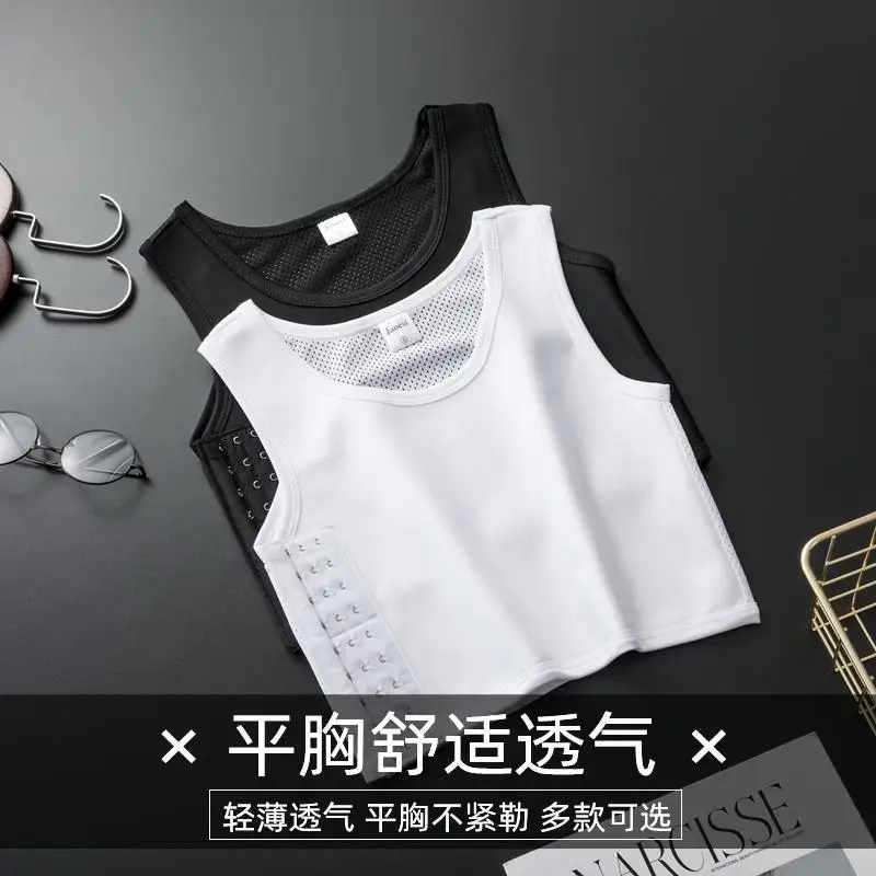 Ruoru S-6XL Strengthen Reinforced Short Corset Tomboy Lesbian Les Tank Tops Chest Shaper Breast Binder Trans Vest Underwear body shaper breast binder