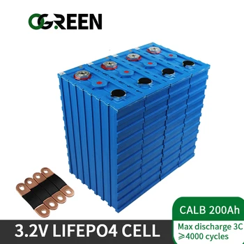 شراءOG CALB200AH جديد 3.2 فولت 8 قطعة ليثيوم الحديد الفوسفات Lifepo4 شكل 24V200AH 12V400AH حزم لتخزين الطاقة الشمسية RV عربة جولف