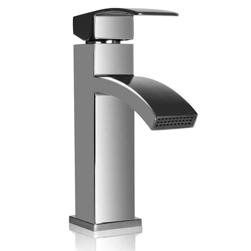 

Waterfall Basin Sink Taps Mixer Tap Monobloc Single Handle Faucet Bathroom