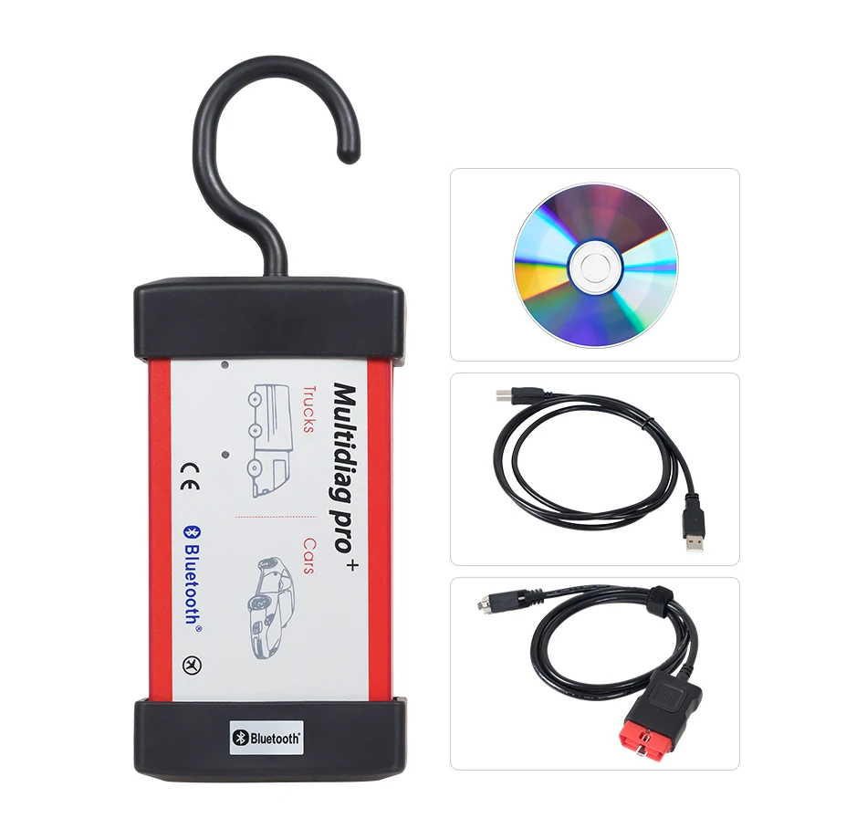 Диагностический сканер Multidiag pro + bluetooth протокол CDP TCS OBD II диагностический