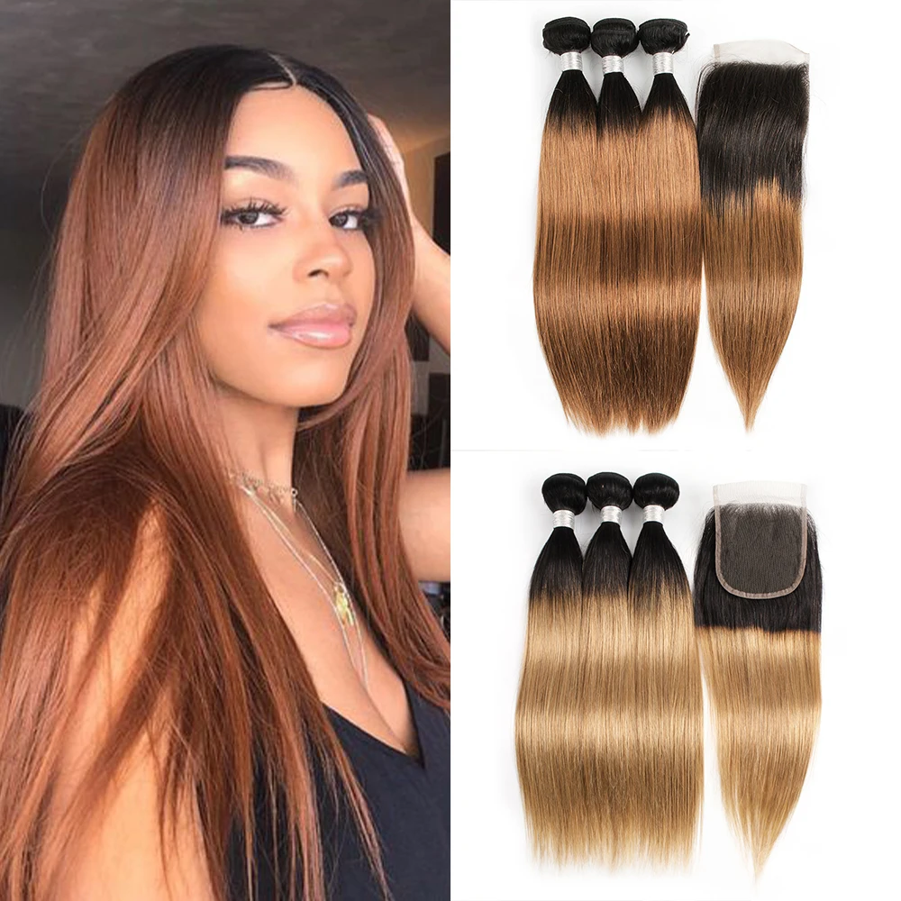 kisshair-t1b27-t1b30-hair-bundles-with-closure-honey-blonde-medium-auburn-with-dark-roots-4-4-swiss-lace-indian-human-hair-weave