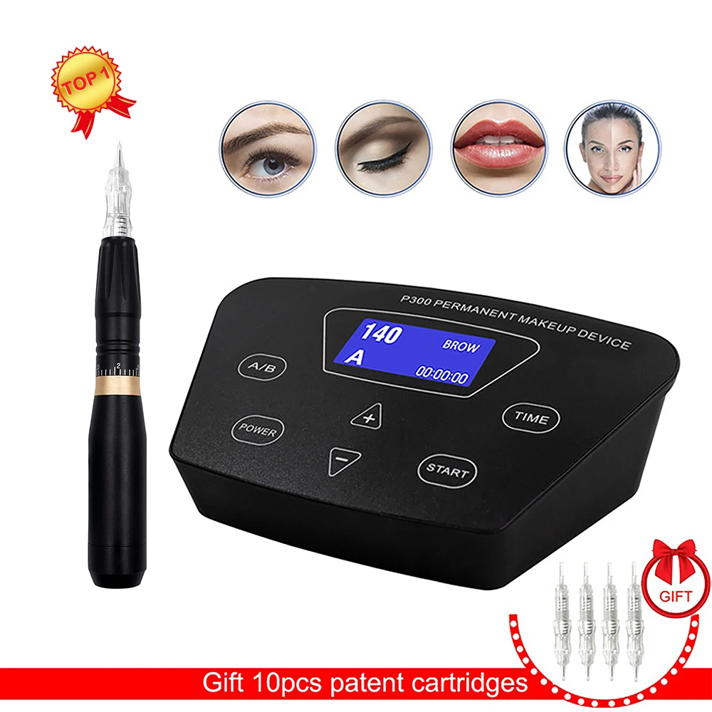 BIOMASER P300+HP100 Permanent Makeup Rotary Machine Eyebrow Tattoo Kits
