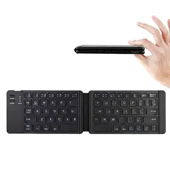 

USB Rechargeable Mini Bluetooth Wireless Foldable Keyboard for Phone/Computer