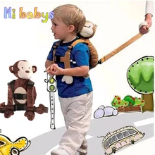 Милые Мультяшные животные, детские ремни безопасности, рюкзак, для детей, анти-потеря, на запястье, на открытом воздухе, для детей, ходунки, поводок, для хранения, игрушки для перекуса, сумка