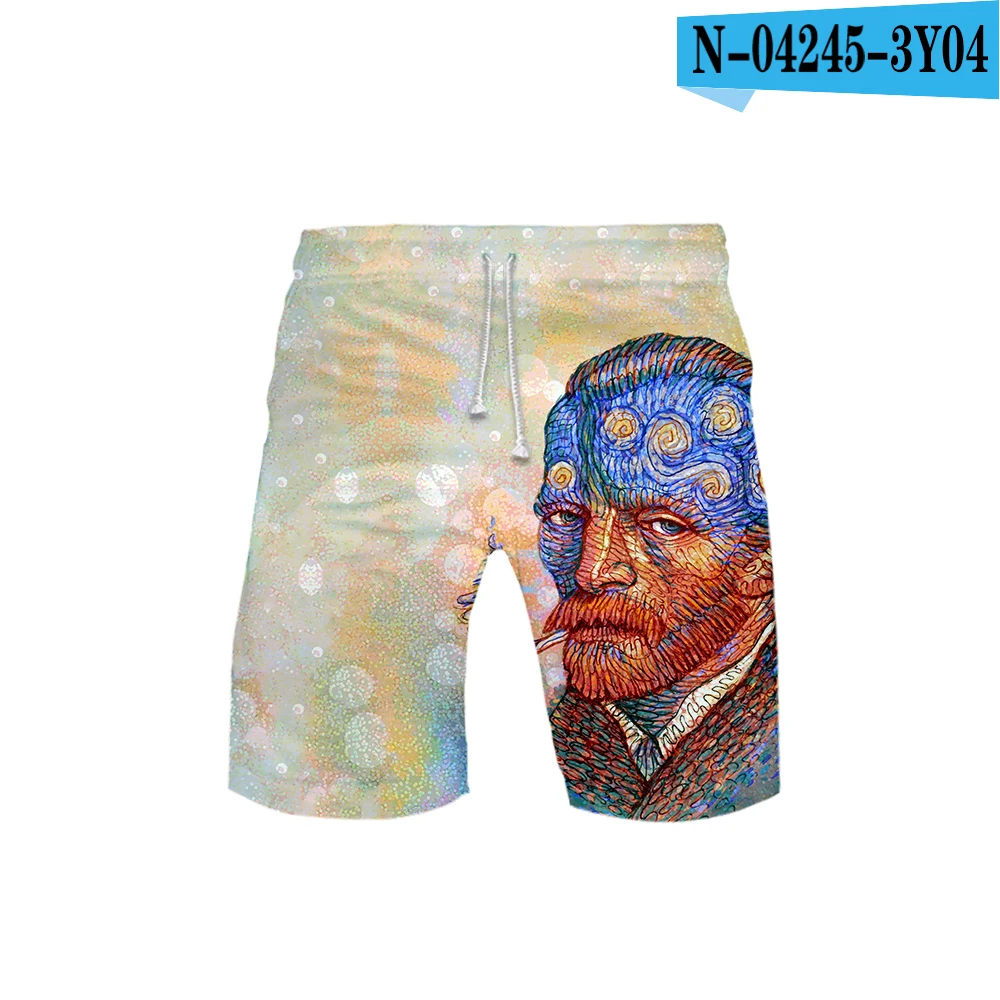 Мужские 3D знаменитые paintingshirts 3D бордшорты летние новые быстросохнущие мужские шорты в стиле хип-хоп пляжная одежда для мужчин плюс размер - Цвет: C