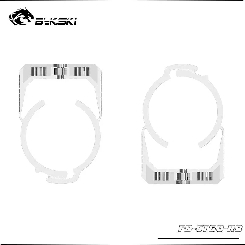 Bykski Brackets For 50MM-60MM Cylindrical Reservoir 2pcs water cooler tank Ring buckle Clamp Fixed Position Components Fittings