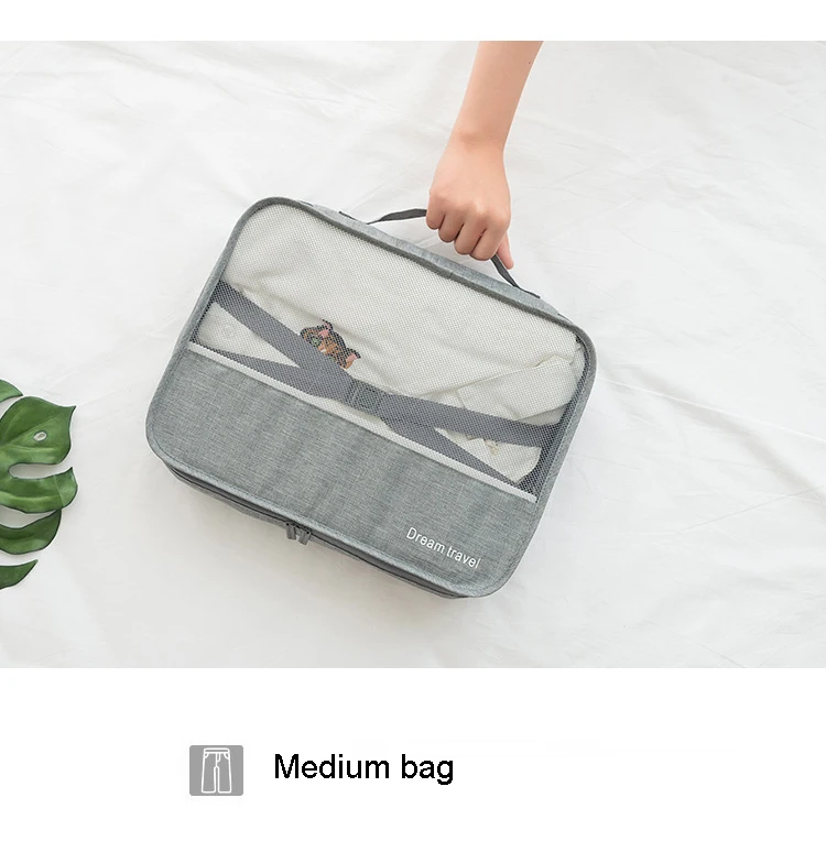 Дорожная сумка для хранения бюстгальтера, обуви, багажа, нижнего белья, водонепроницаемая сумка, сумка для хранения одежды для путешествий, 7 комплектов
