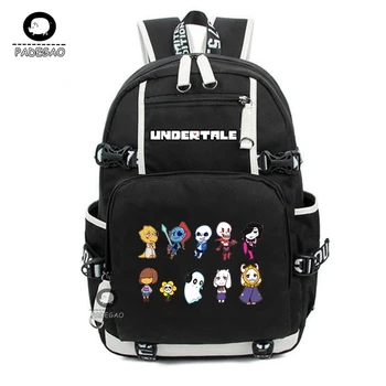 

13 Style Undertale Backpack School Bags Bookbag Cosplay Anime Game Sans Travel Casual Laptop Shoulder Bags Rucksack