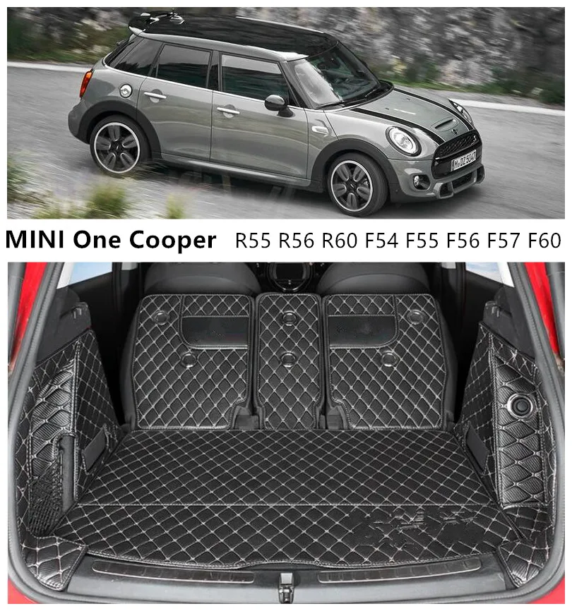 Для MINI One Cooper R55 R56 R60 F54 F55 F56 F57 F60 полный задний поднос для багажника лайнер грузовой