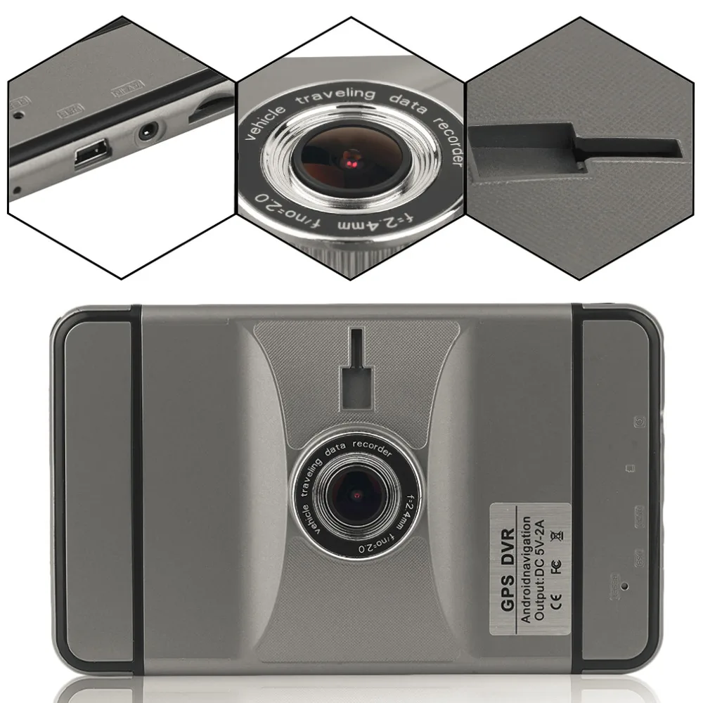 Автомобильный Автомобиль 800*480 пикселей gps навигационная система dvr заднего вида вручную 350 градусов вращения навигатор