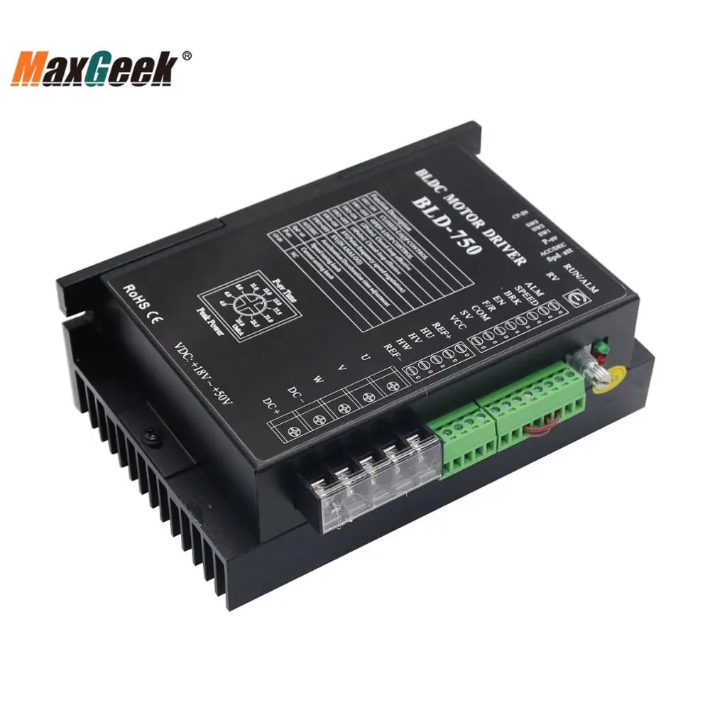 Maxgeek BLD 750 BLDC DC контроллер бесщеточного двигателя Вт W/Hall для постоянного