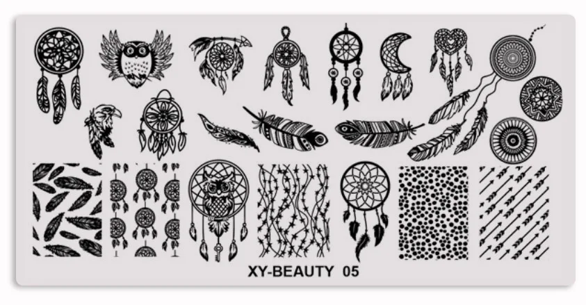XY-BE 05 1 шт. из нержавеющей стали для ногтей штамп штамповка изображения пластины русские буквы Маникюр изображения пластины DIY ногтей Живопись 32 стиля - Цвет: XY-BE 05