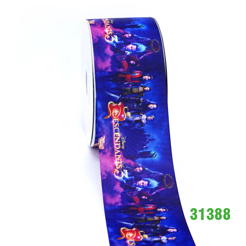31388 50 ярдов мультфильм напечатанный grosgrain ленты 31387 - Цвет: 31388
