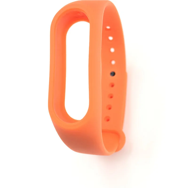 1 шт. для Xiaomi mi band 2 наручный ремень силиконовый цветной браслет для mi Band умный Браслет для Xiao mi Band 2 аксессуары - Цвет: Orange