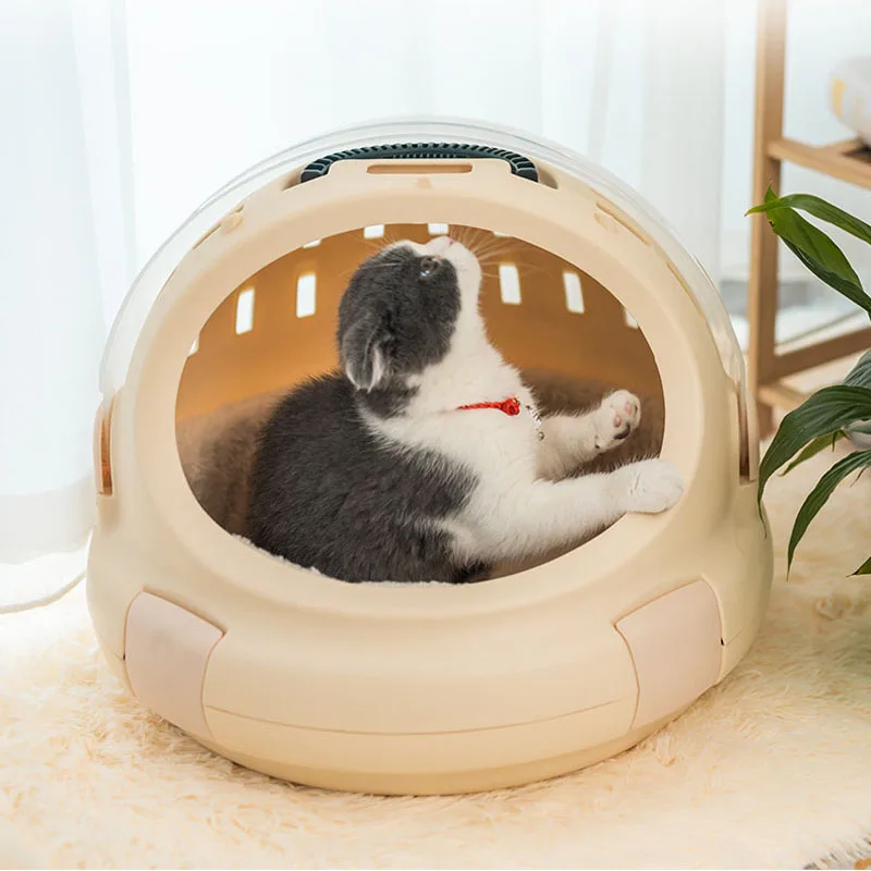 Pet Cat Bed Round Cat Cushion Cat House Warm Cat Basket Cat Sleep Bag Cat  Nest For Small Dog Winter Long Plush Portable Aviation - AliExpress