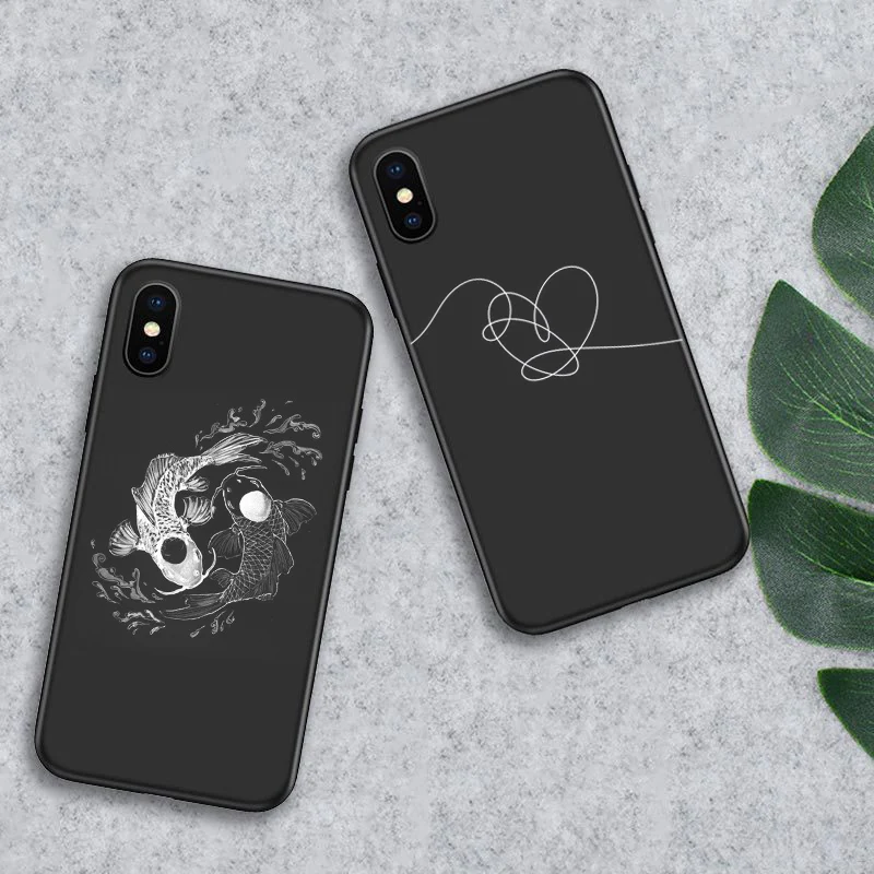 

Soft Silicone TPU For Huawei P10 P20 P30 Lite Case Cover Painting Matte Cases For Huawei Mate 10 20 Lite Psmart 2019 Funda