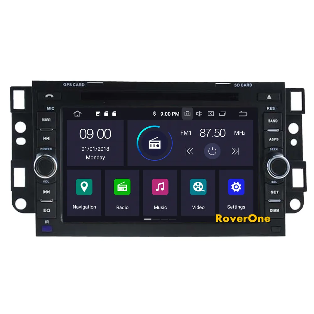 Perfect RoverOne Car Multimedia Player For Chevrolet Lova Tosca Kalos Android 9.0 Octa Core 4G+64G DVD Radio Navigation Bluetooth Media 14