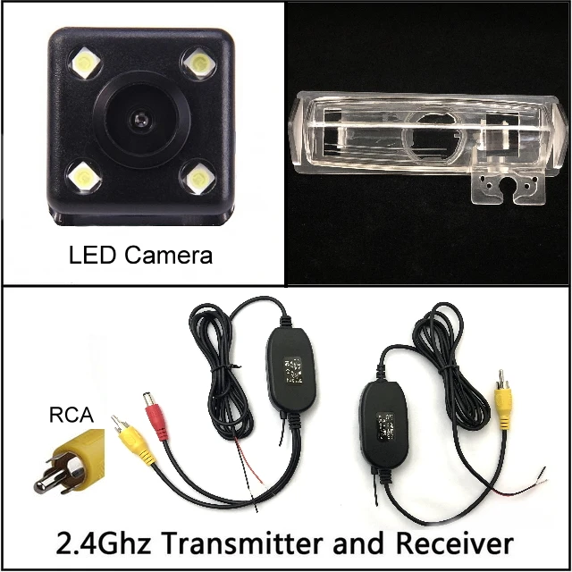 Для Lexus IS GS IS200 IS300 LS430 GS300 GS400 GS430 камера заднего вида Автомобильная камера заднего вида HD CCD ночное видение - Название цвета: wireless n 4 LED