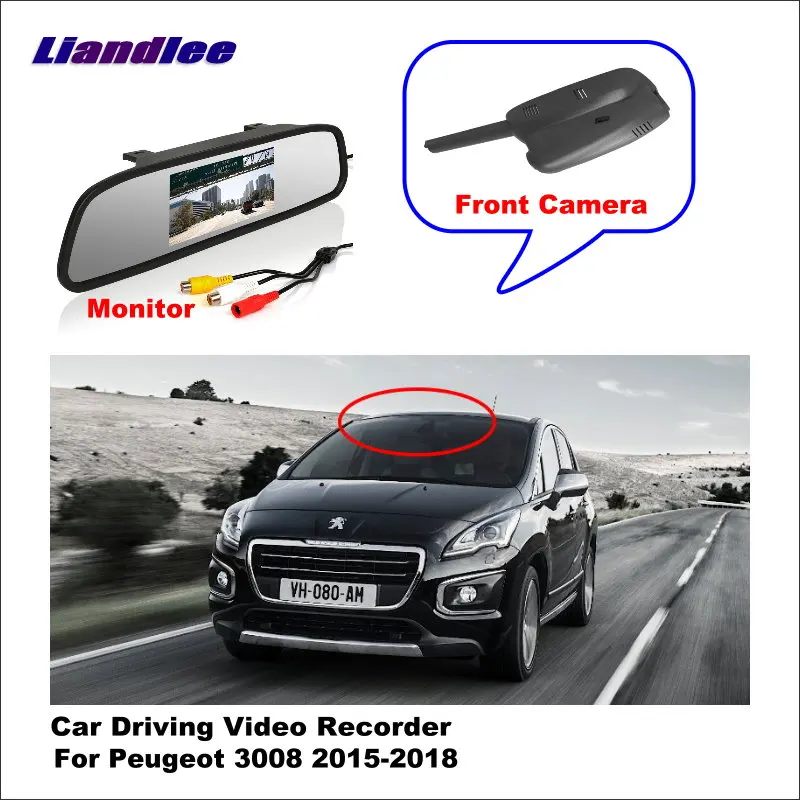 Liandlee Автомобильная дорожная запись WiFi DVR Dash камера для вождения видео рекордер для peugeot 3008 4008 II