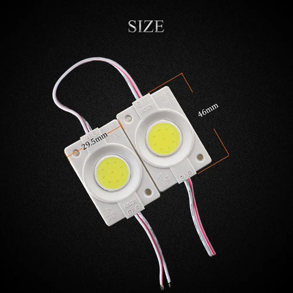 20 pçs lote módulo led 12v cob