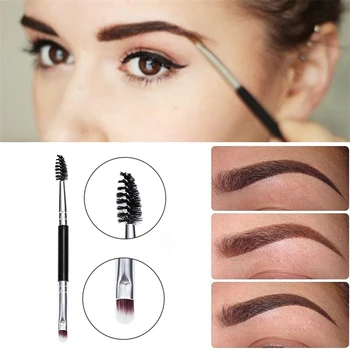 

1pcs High Quality Durable Double Eyebrow Brush Soft Fur Waterproof Eyebrow Brush Easy To Carry Lightweight Makeup Tools TSLM1