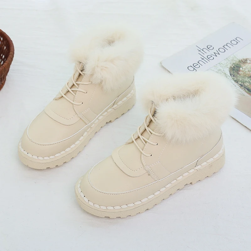 Женские ботинки; зимние ботинки для женщин; зимние ботинки; botas Mujer; теплые женские ботинки с плюшевой стелькой и перекрестными ремешками; большой размер 41
