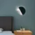 Zerouno Moon Wall Lamp 350 Degree Rotating Wall Light Modern Minimalism Aluminum Mounted Led Light Fixture Room Loft Decor Lamps