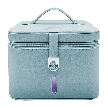 

LED UV Cleaner Bag, Portable UV Disinfection Box Disinfection 99% Cleaned within 3 Mins Blue