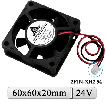 

5 Pcs/Lot Gdstime 24V 60x60x20mm 60mm Axial Industrial Supply Case Cooler 6020 6cm Brushless DC Exhaust 3D Printer Cooling Fan