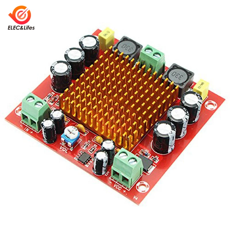 

XH-M544 DC 12V 24V 150W TPA3116DA TPA3116 D2, одноканальный цифровой усилитель мощности, Плата усилителя с предварительным усилителем для Arduino
