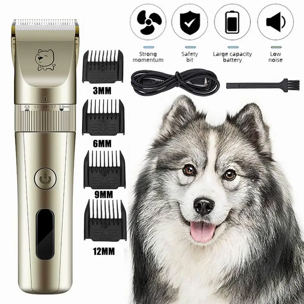 

Dog Clippers Low Noise Pet Shaver Rechargeable Dog Trimmer Cordless Pet Grooming Tool Cat Animal Hair Cutter Trimmer Haircut