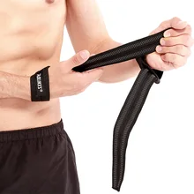 2 шт. Тяжелая атлетика ремень сплошной цвет регулируемый Противоскользящий компрессионный Ручной Обертывания пояс для Dead Lift фитнес