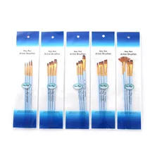 20 шт набор кистей для рисования набор художественных красок кисти несколько средних кистей с нейлоновыми волосами для акварель гуашь краска для масла ing