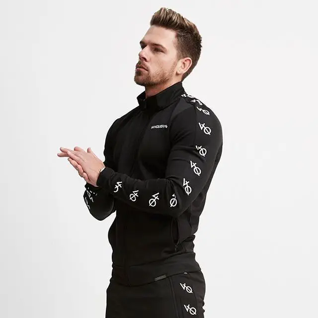 

Muscle Fitness Brothers Sports Men's Spring And Autumn Long Sleeve Slim Fit Zipper Casual Hooded Cardigan Coat