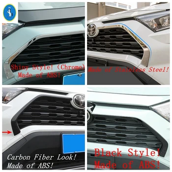 

Yimaautotrims Auto Accessory Front Head Grille Grill Decoration Strip Cover Trim Fit For TOYOTA RAV4 RAV 4 XA50 2019 2020