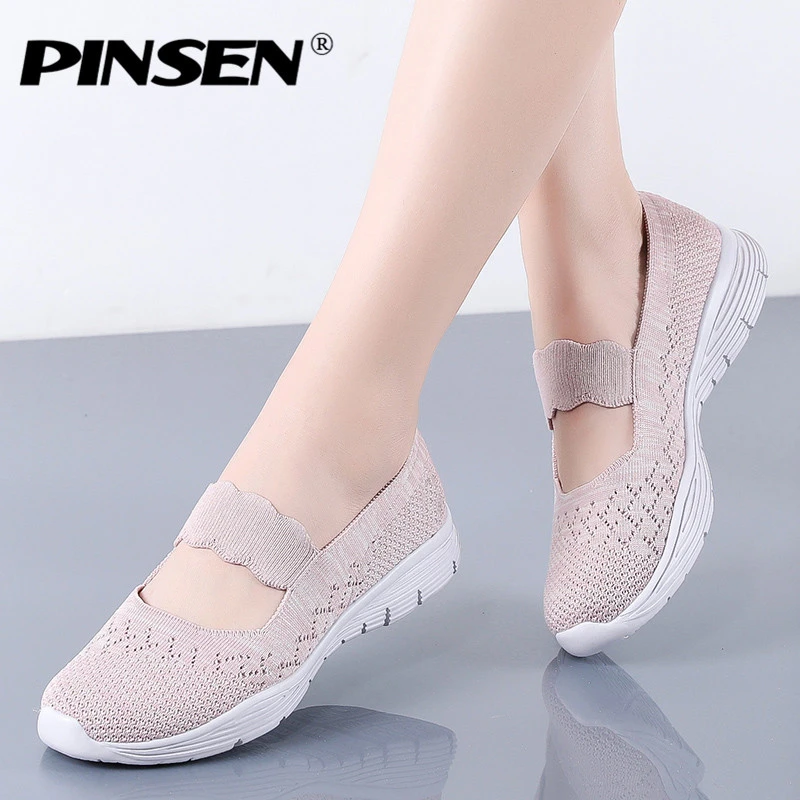 breathable womens flats