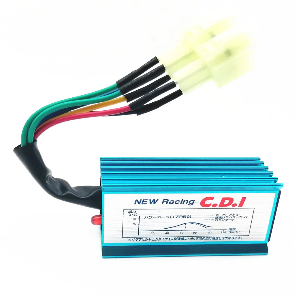 Синяя 6 контактная катушка зажигания AC Racing CDI подходит для скутера GY6 мопеда 50cc 60cc