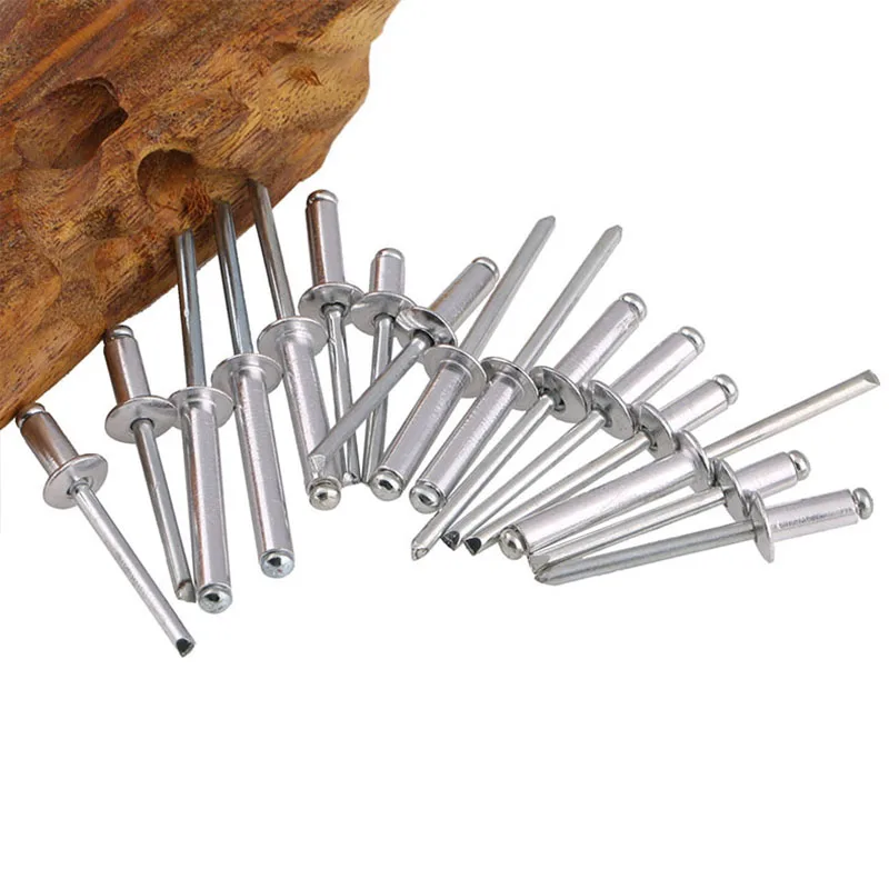 Aluminium Dome Round Head Pop Open Hollow Pull Blind Rivets Bolt Dropper Self-plugging Rivet Decoration Nail Rebite rivets and fasteners rivets and screws
