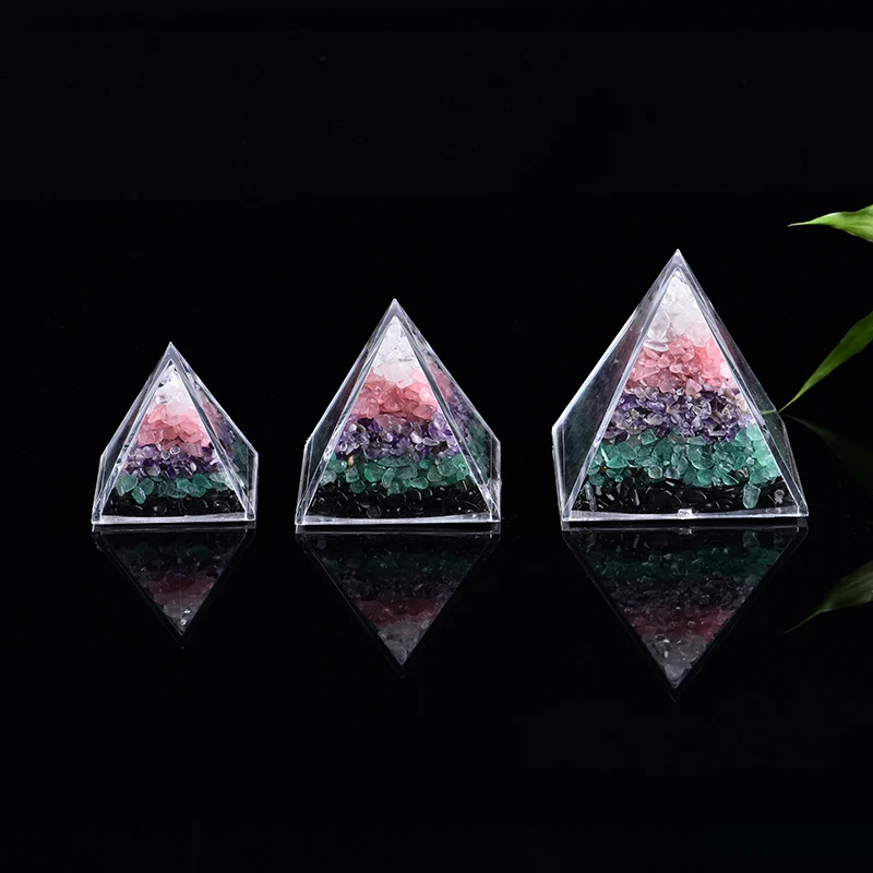 1 шт. натуральный кристалл розового кварца аметист кварц энергия Маленький кусок драгоценный камень Пирамида используется для украшения дома DIY подарок