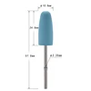 MAOHANG 5pcs/lot Rubber Silicone Nozzle Ceramic Milling Burr Nail Art Cutter Polishing Buffer Files Electric Machine Drill Bit 2