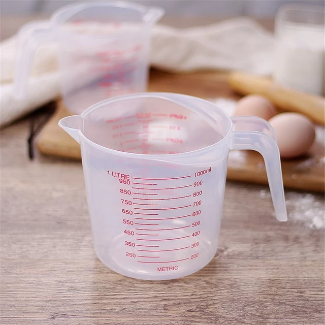 250/500/1000ML Plastic Transparent Measuring Cup Jug Pour