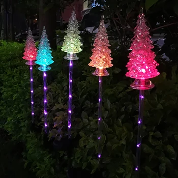

Solar Lights LED Outdoor Imitation Christmas Tree Lawn Lights Waterproof Garden Courtyard Park Path Corridor Decorative Lighting