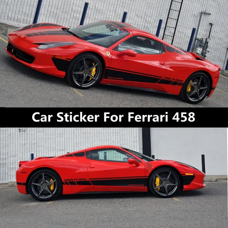 

Car Sticker Body Exterior Decoration Modification Sticker Car Rear Hood Roof Sticker Foil Film For Ferrari 458