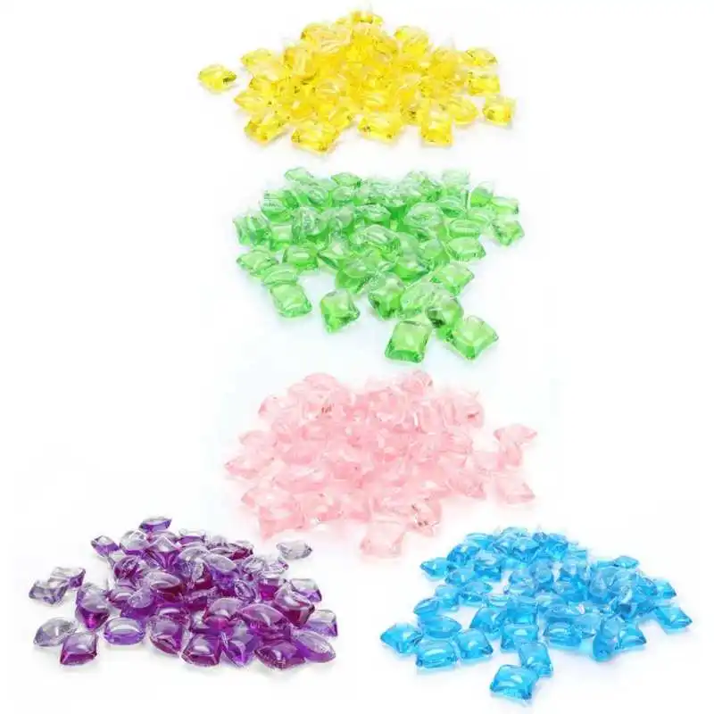 60Pcs 8.3g Bathroom Laundry Bead Capsule Dissolve Cleaner Laundry Pod Washing Supplies
