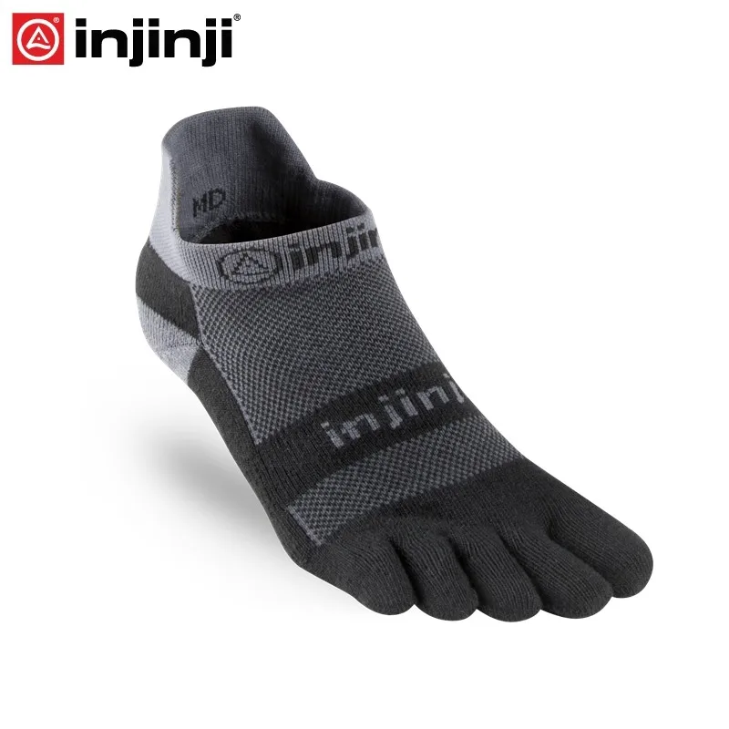 

Injinji Toe Socks 2019 MidWeight Run no-show Coolmax Five-finger running socks men
