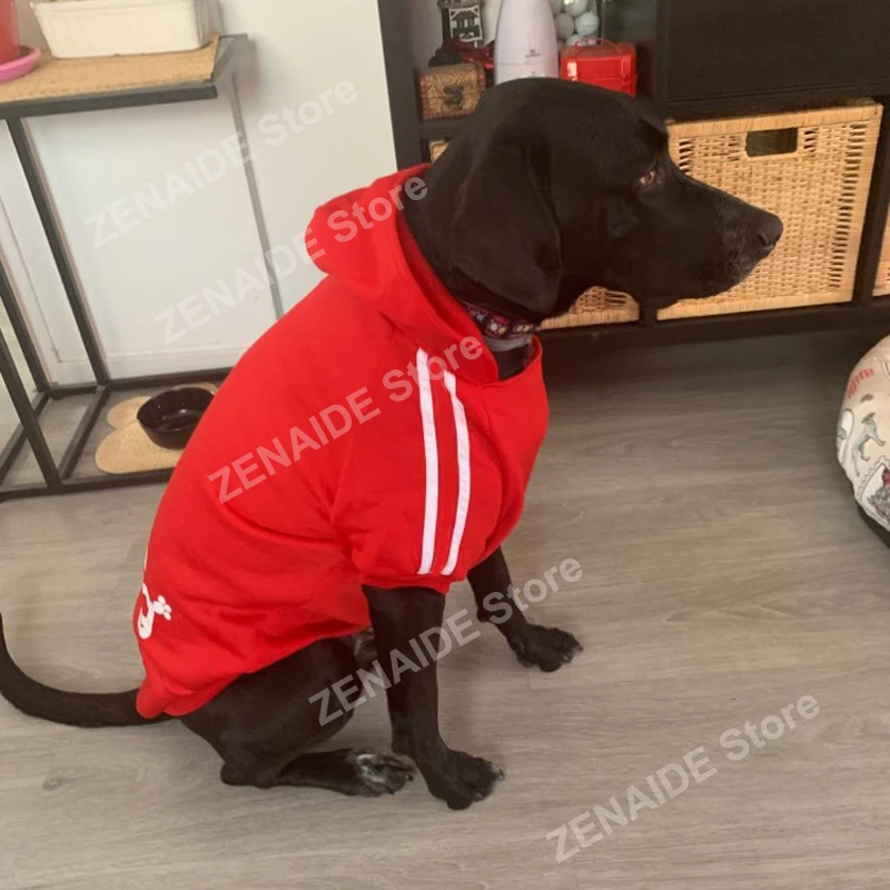 de algodón para perros grandes, abrigo de talla grande, chaqueta, suéter con capucha, camiseta de invierno, 9XL|Suéteres de perro| -