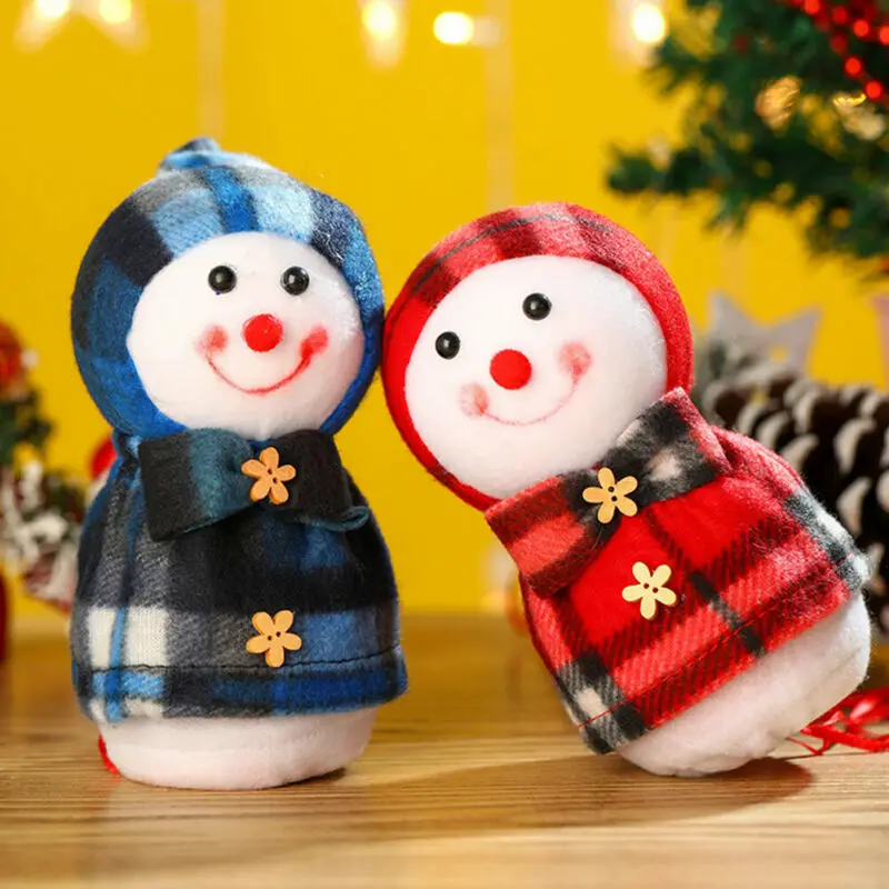 Рождественский канун Снеговик яблоко сумка Упаковка для яблока мешок подарки коробка Рождественские украшения сумки