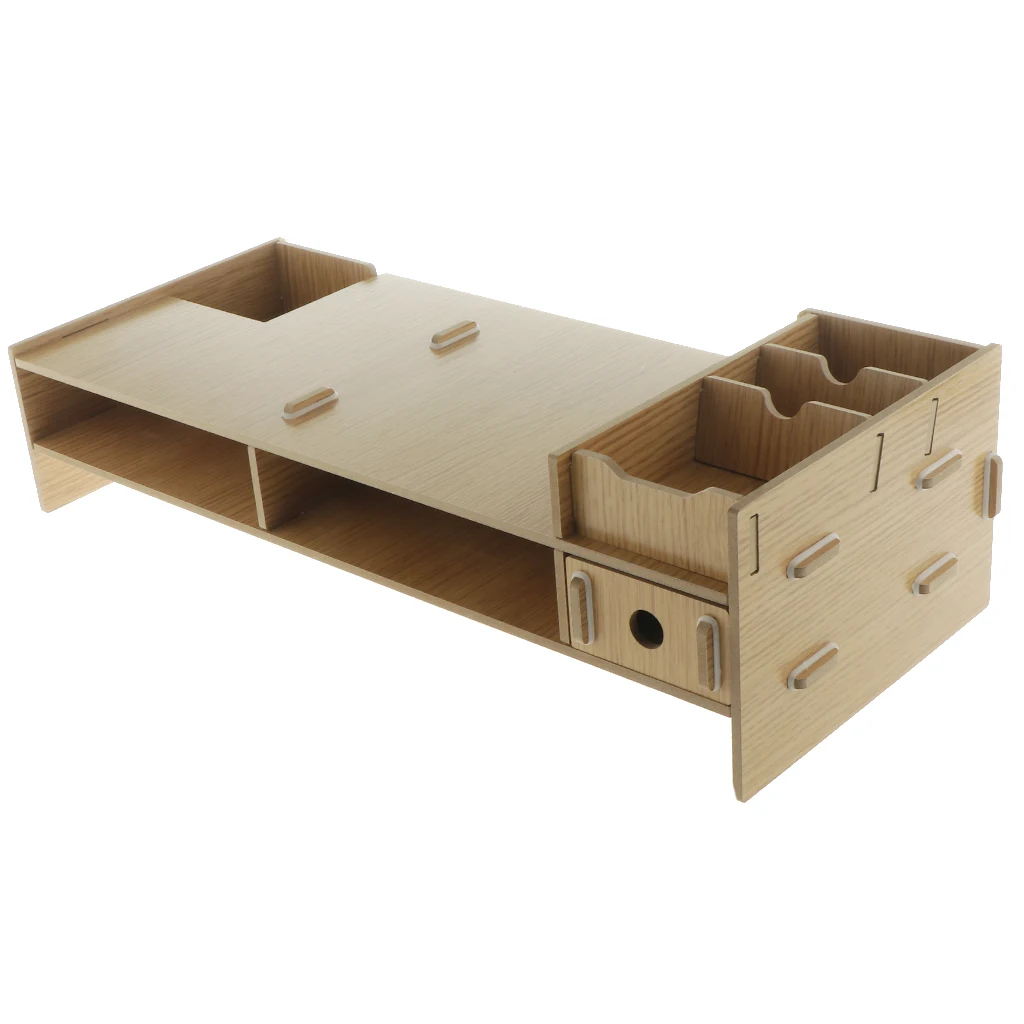 Laptop TV Stand Desktop Container Riser Printer Shelf Computer Laptop Desk Organizer Storage Organizer Office Desk